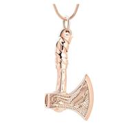 QGJNSGC Urn Necklace for Ashes Poseidon Trident Cremation Jewelry for Women Men Ashes Pendant Stainless Steel Keepsake Memorial Human Ashes Jewelry, Stainless Steel, Cubic Zirconia