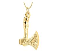 QGJNSGC Urn Necklace for Ashes Poseidon Trident Cremation Jewelry for Women Men Ashes Pendant Stainless Steel Keepsake Memorial Human Ashes Jewelry, Stainless Steel, Cubic Zirconia