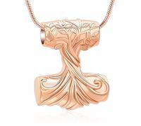 QGJNSGC Urn Necklace for Ashes Tree of Life Locket Necklace Cremation Jewelry Keepsake Memorial Ash Jewelry for Women Men, Stainless Steel, No Gemstone