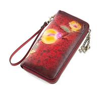 QGKWJP Ladies Wallet Casual Long Wallet Ladies Clutch Wallet Wallet Embossed Zipper Bag,European Purse Long Zipper Bag, The Best Choice
