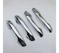 QGMKMVZZBK Car Outer Door Handle Covers Trim for Kia Rio 4 X-line 2017-2020 ABS Chrome Carbon Fiber Door Handle Cover Trims Car Decoration Styling Accessories(B)