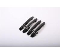 QGMKMVZZBK Car Outer Door Handle Covers Trim for Mazda Cx-5 Cx5 CX 5 2012-2019 Gloss Black Chrome Car Door Handle Cover Trim Car Styling Accessories(Black 2 Buttons)