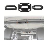 QGMKMVZZBK Car Roof Reading Lights Assy For Jeep For Wrangler JL JLU JT 2018-2023 Interior Dome Light Roof Reading Decoration Cover Stickers Trim Bezel(Carbon Look)