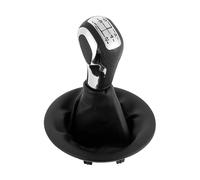 QGMKMVZZBK Car Shift Knobs 5 Speed Gear Shift Knob with Gaiter Boot for Peugeot Partner 2008-on for Berlingo III 2008-on Manual Shifter PU Leather(A)