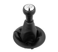 QGMKMVZZBK Car Shift Knobs 5 Speed Gear Shift Knob with Gaiter Boot for Peugeot Partner 2008-on for Berlingo III 2008-on Manual Shifter PU Leather(B)