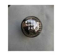 QGMKMVZZBK Car Shift Knobs 6 Speed Racing Carbon Fiber Gear Shift Knob for Focus ST RS for Fiesta ST(St Logo Rl)