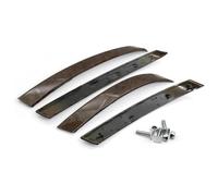 QGMKMVZZBK for BMW 5 Series M5 E60 E61 2004 2005 2006 Car Interior Front Rear Door Left Right Grip Handle Trim Cover 51416959333 Interior Door Handle(Walnut-4pcs)