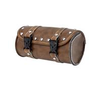 QGMKMVZZBK for Sportster Motorcycle Fork Saddle Bags Leather Waterproof Tool Roll Barrel Bag Saddlebags Storage Motorcycle Tail Bag(Saddlebags C)