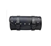 QGMKMVZZBK for Sportster Motorcycle Fork Saddle Bags Leather Waterproof Tool Roll Barrel Bag Saddlebags Storage Motorcycle Tail Bag(Saddlebags A)