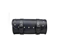 QGMKMVZZBK for Touring for Dyna for Softail Motorcycle Fork Saddle Bags Leather Waterproof Tool Roll Barrel Bag Saddlebags Storage Motorcycle Tail Bag(Saddlebags A)