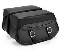 QGMKMVZZBK Motor Pannier Bag for Sportster for Dyna for Softail for Touring for Vstar Side Bag Motorcycle Saddlebag Synthetic Leather Throw Over Saddle Motor Pannier(Black)