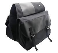 QGMKMVZZBK Motor Pannier Bag for Sportster for XL883 1200 Universal Motorbike Saddlebag Canvas Back Seat Luggage Bags Placement Waterproof Bag Motorcycle Saddle(Black)