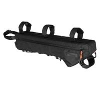 QGMKMVZZBK Motor Pannier Bag Motorbike Saddle Bags Bicycle Frame Bag Rainproof Cycling Triangle Pouch Crossbeam for MTB Road with 17 Inch Or Larger Length Motor Pannier(Black-2.4l)