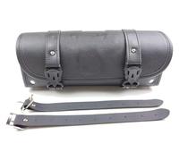 QGMKMVZZBK Motor Pannier Bag Motorcycle Saddle Bag Front Fork Luggage Waterproof Storage Pouch PU Black Universal Tool Motorbike Bags Handlebar(Clor1)