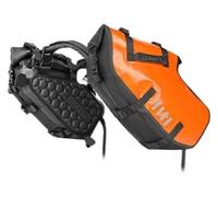 QGMKMVZZBK Motor Pannier Bag Motorcycle Saddle Bag Waterproof Side Bags Pannier Riding Luggage Without Rack Motorbike Tool Multifunction Travel(Orange,18L)