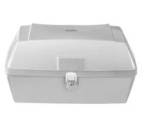 QGMKMVZZBK Motor Pannier Bag Motorcycle Tool Bag 48L Universal Rear Storage Box Tail Luggage Trunk Case Toolbox Scooter Motorbike Saddle Bags(White)