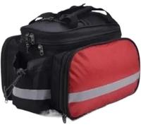 QGMKMVZZBK Motor Pannier Bag Motorcycle Tool Bag Pannier Carrier Rear Rack Trunk Luggage Back Seat Double Side Durable Travel Motorbike Saddle Bags(Red)