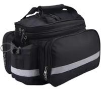 QGMKMVZZBK Motor Pannier Bag Motorcycle Tool Bag Pannier Carrier Rear Rack Trunk Luggage Back Seat Double Side Durable Travel Motorbike Saddle Bags(Black)