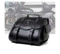 QGMKMVZZBK Retro Universal Motorcycle Rear Seat Bag PU Leather Skull Monster Pattern Knight Tail Storage Waterproof Tool Motorcycle Tail Bag(C)