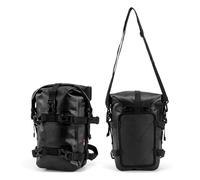QGMKMVZZBK Waterproof 6L-8L Motorcycle Side Frame Bag Crash Bar Universal Tools Storage Motorcycle Tail Bag(Black 2pc)
