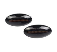 QGMKMVZZBK Wing Mirror Indicator A Pair Car Dynamic Side Marker Flowing Water Blinker Turn Signal Light For Suzuki For Swift For Jimmy For Vitara SX4 For Alto(Smoked Black)