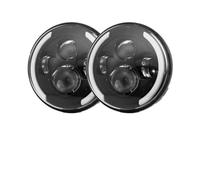QGQFDEYUNB Car Fog Light For AM For Hummer For H1 For H2 Headlight 1Pair Car Accessories Running Lights 75W Car Led H4 7inch Angel Eyes H4 Led Headlight