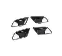 QGQFDEYUNB Car Speaker Grilles Cover for Benz for W177 for C118 for CLA for A Class 2019 2020 2021 Armrest Door Handle Cover Trim Carbon Fiber Doorknob Frame Decoration( 3)