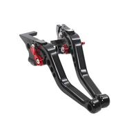 QGQFDEYUNB for Suzuki for DL650 for V-Strom for DL 650 for V Strom 2004-2010 2005 2006 2007 2008 2009 Motorcycle Short Brake Clutch Levers Motorbike Levers(Black RED)