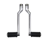 QGQFDEYUNB Gear Shifter Heel Toe Shift Pegs Front Rear Gear Lever Shifter Motorcycle for Street Glide for Touring for Softail for Fat Boy for Road King(Chrome Left 1 Set)