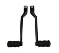 QGQFDEYUNB Gear Shifter Heel Toe Shift Pegs Front Rear Gear Lever Shifter Motorcycle for Street Glide for Touring for Softail for Fat Boy for Road King(Black Left 1 Set)