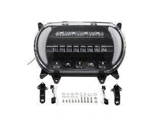 QGQFDEYUNB Motorcycle Lights For Road For Glide 2015-2024 LED Headlight Assembly with High/Low Beam and Turn Signals