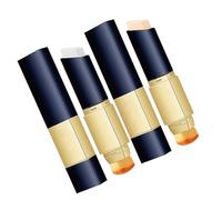 QGuoJie 2-in-1 White Foundation Stick & Concealer with Brush - Color Changing, Full Coverage, Hydrating Long-Lasting Makeup - 12g Cream Stick for Daily Travel Use, 12g (Ivory white+Natural,1 pcs)