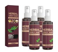 QGuoJie Herbal Gray Hair Darkening Spray with Polygonum - Natural Instant Hair Color Cover for Men & Women, Conditioning Treatment for Gray & White Hair (4)