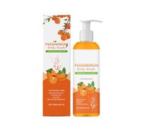 QGuoJie Persimmon Body Wash - Natural Deodorant Shower Gel for Strong Odor Removal, Deeply Cleansing & Moisturizing with With Persimmon & Green Tea Extracts - Fresh Scent for Old People Smell (1)