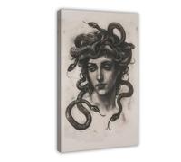 QGVBGF Medusa Greek Mythology Canvas Poster Bedroom Decor Landscape Office Room Decor Gift 20x30inch(50x75cm)