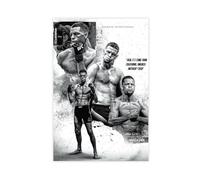 QGVBGF Nate Diaz UFC Fighter Wall Dec Canvas Poster Bedroom Decor Landscape Office Room Decor Gift 12x18inch(30x45cm)