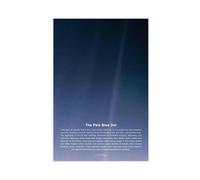 QGVBGF Pale Blue Dot Space Poster Voyager 1 Canvas Poster Wall Art Decor Print Picture Paintings for Living Room Bedroom Decoration 16x24inch(40x60cm)