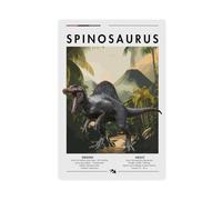 QGVBGF Spinosaurus Dinosaur, Cretaceous Period Canvas Poster Wall Art Decor Print Picture Paintings for Living Room Bedroom Decoration 16x24inch(40x60cm)