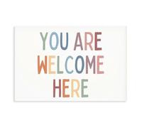 QGVBGF You Are Welcome Here Positive Classroom Decor School Counselor Office Therapy Canvas Poster Wall Art Decor Print Picture Paintings for Living Room Bedroom Decoration 20x30inch(50x75cm)