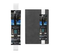 QGWDYYJQ Airplane Cockpit Printed Leather Pen Holder Bookmark Pencil Bag