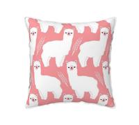 QGWDYYJQ Alpaca Llama printed Velvet Throw Pillow Cover Pillow Case decorative cushion cover