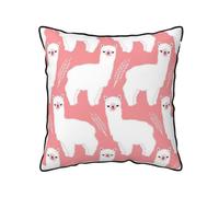 QGWDYYJQ Alpaca Llama printed Velvet Throw Pillow Cover Pillow Case decorative cushion cover