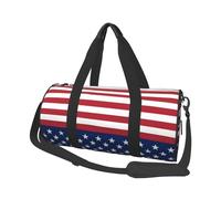 QGWDYYJQ American Flag Stars Stripes Printed Travel Bag Large-Capacity Travel Luggage Bag