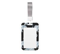 QGWDYYJQ Aztec Elephant Printed Card Badge Holder Work Badge case