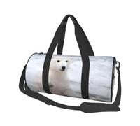 QGWDYYJQ Baby Polar Bear Printed Travel Bag Large-Capacity Travel Luggage Bag