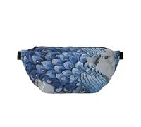 QGWDYYJQ Beautiful Peacock Printed Crossbody Waist Pack Waist Bag Travel Bag