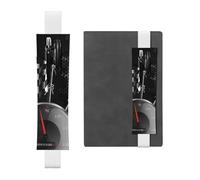QGWDYYJQ Checkered Flag Racing Printed Leather Pen Holder Bookmark Pencil Bag