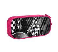 QGWDYYJQ Checkered Flag Racing Printed pencase Stationery Case Portable Organiser