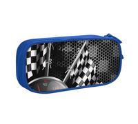 QGWDYYJQ Checkered Flag Racing Printed pencase Stationery Case Portable Organiser