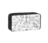 QGWDYYJQ Chemistry Print Printed Simple and Spacious Pen case Pencil Bag Stationery Organiser